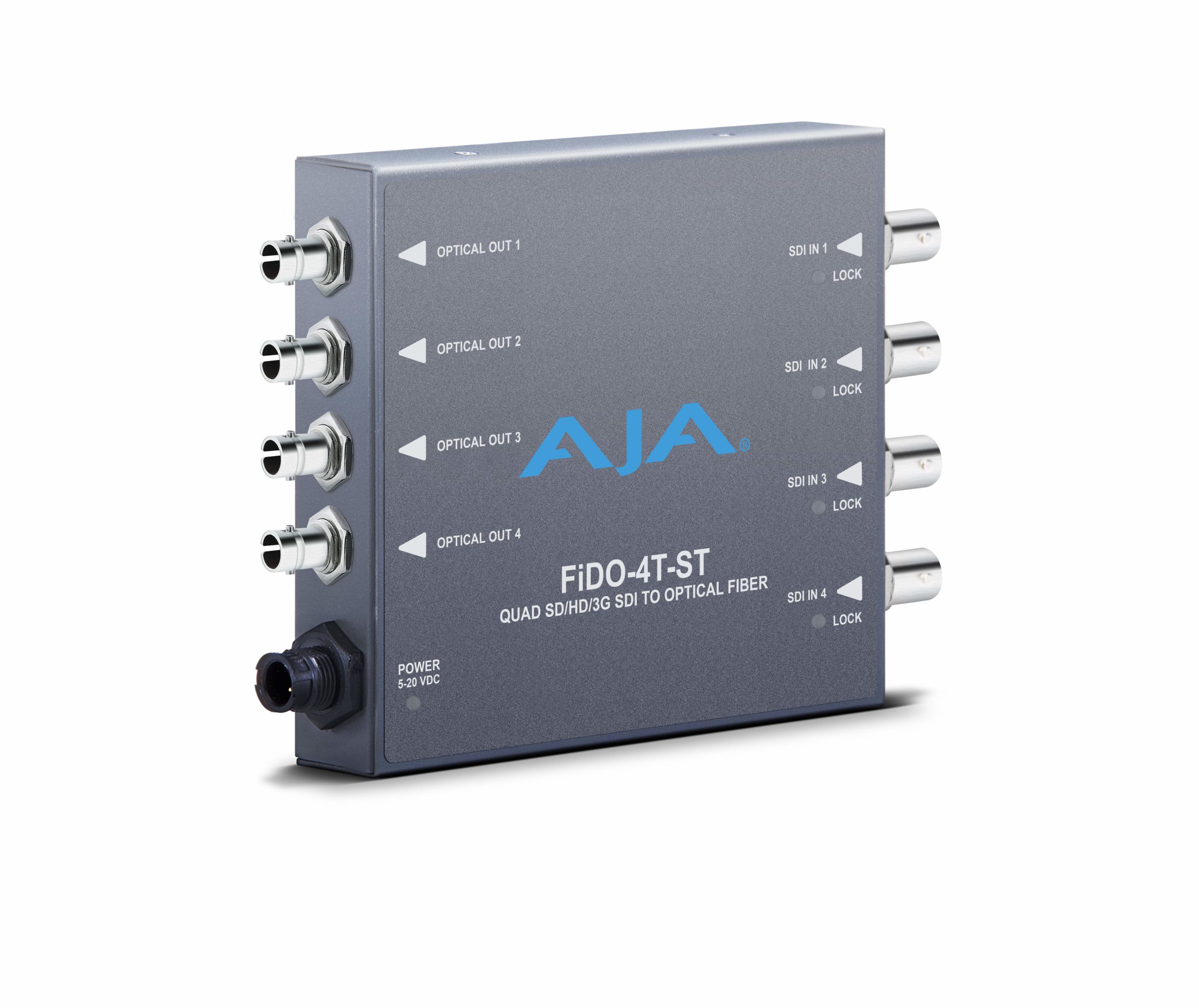 4-Channel 3G-SDI to ST optical fiber