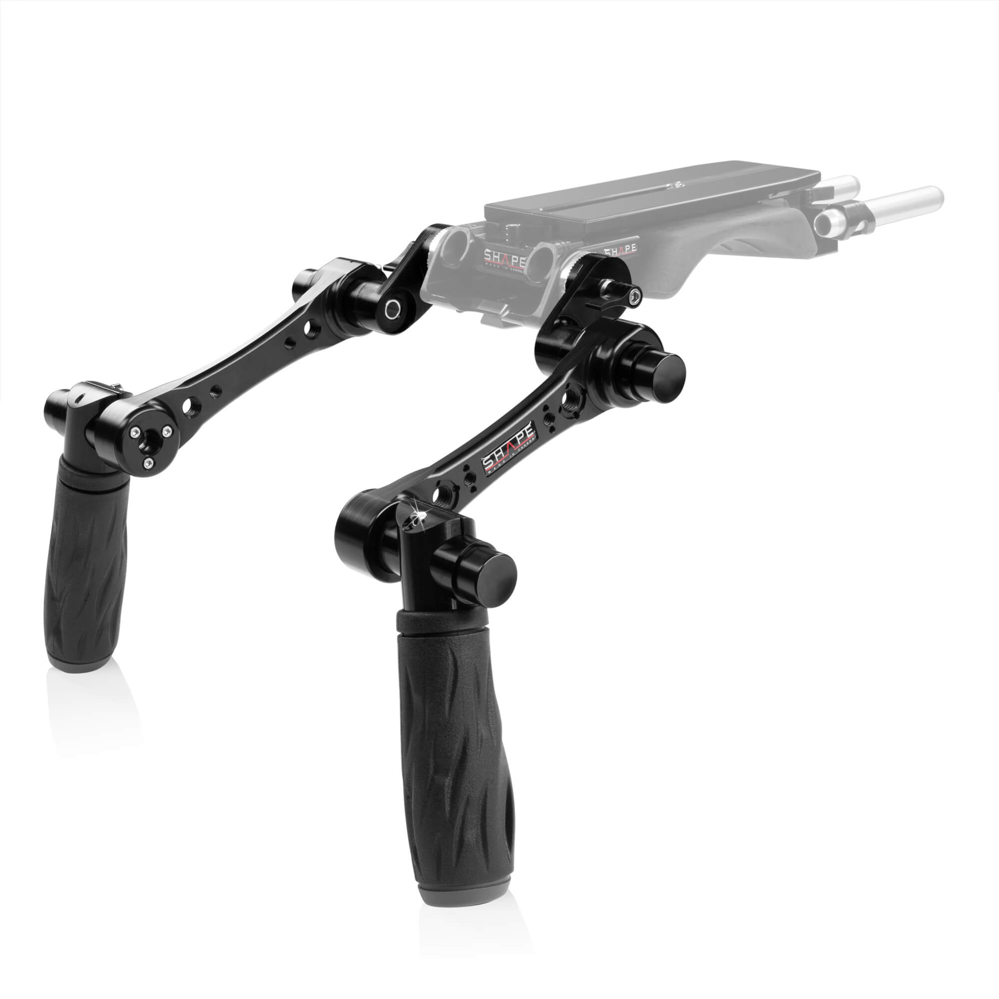 Compact quick handle Arri rosette black