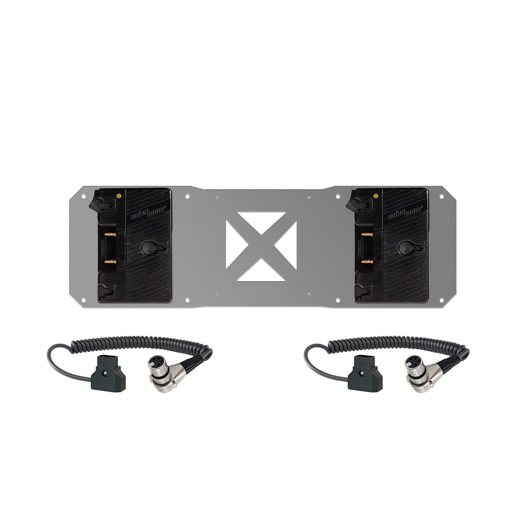 2 gold mount and 2 cables for Atomos sumo battery plate