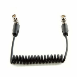 10" coil SDI cable BNC 90-degree connectors - Image 2