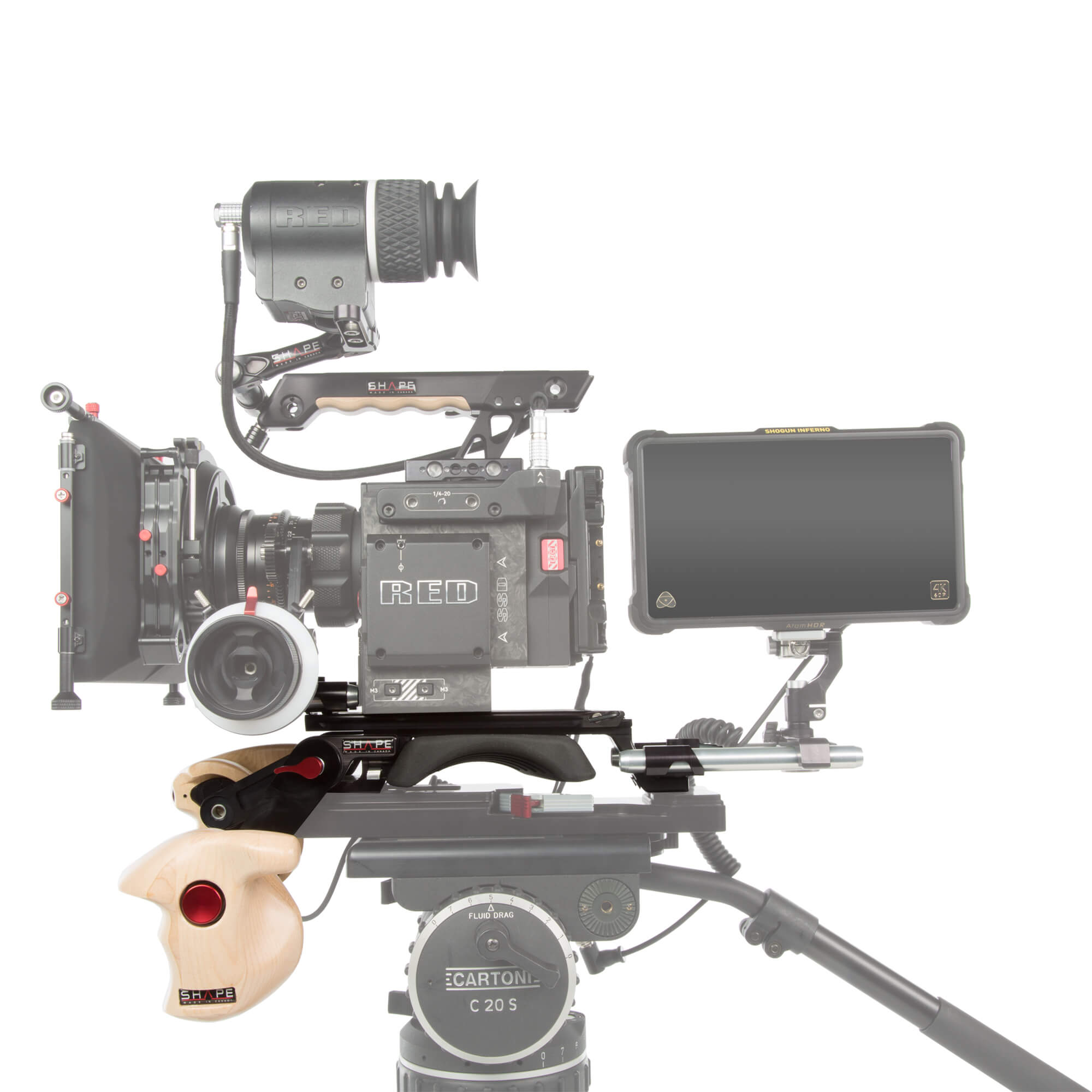 Double wooden handle grip Arri rosette - Image 3