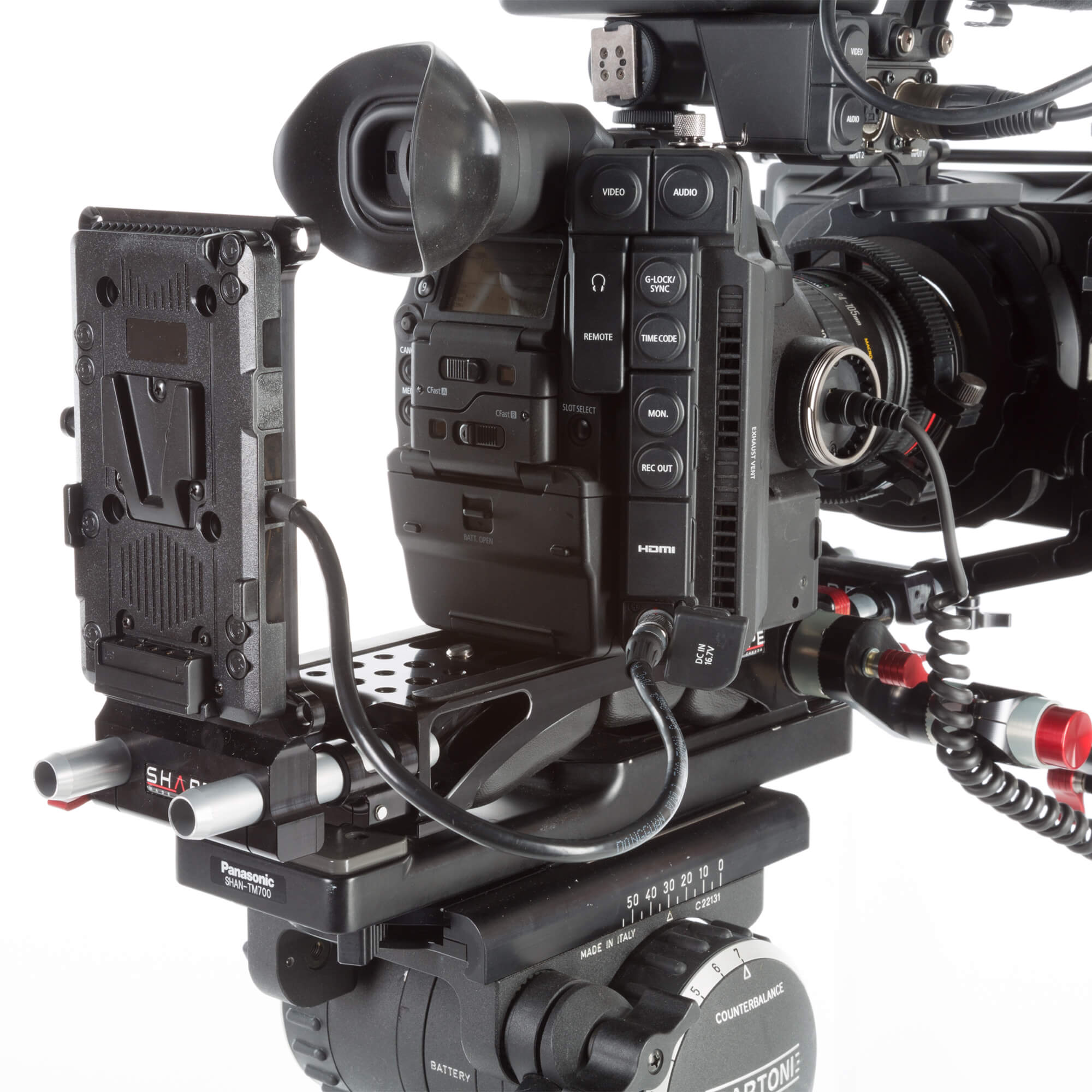15 mm cheeseplate V-mount for C200 and C300 mark 2 - Image 2