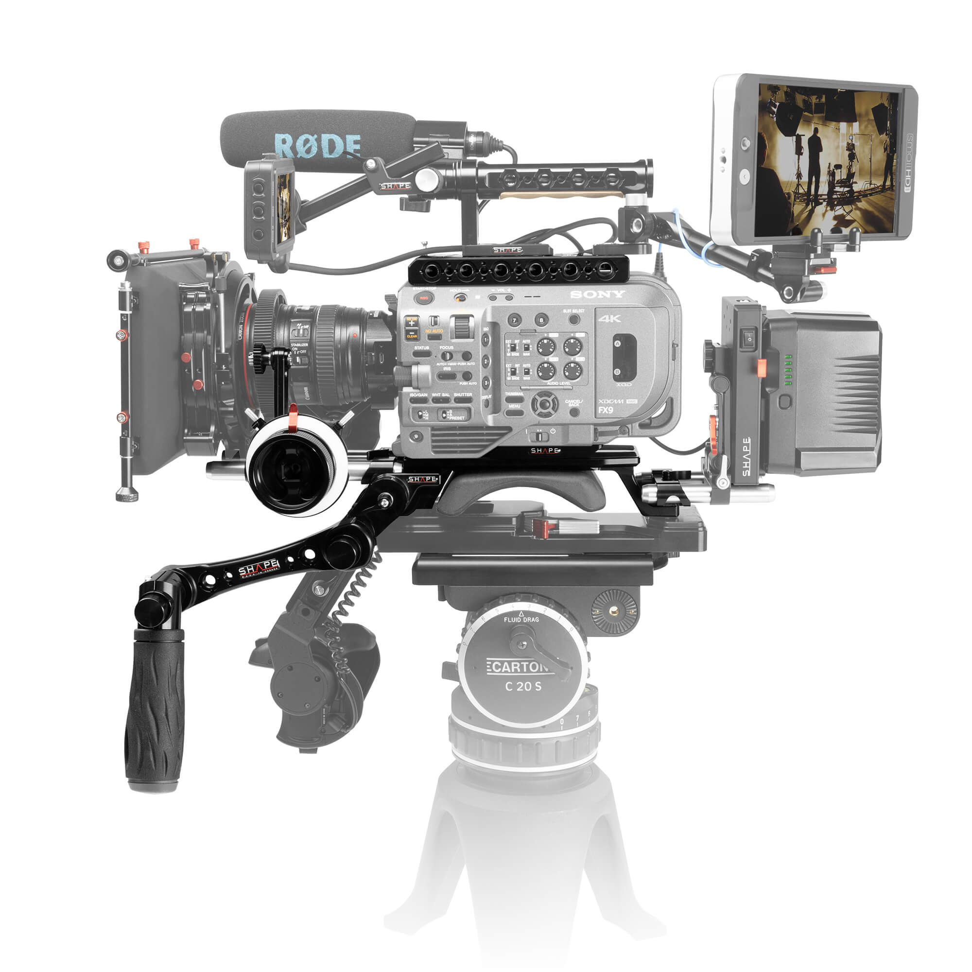 Sony FX9 baseplate cage follow focus pro - Image 3