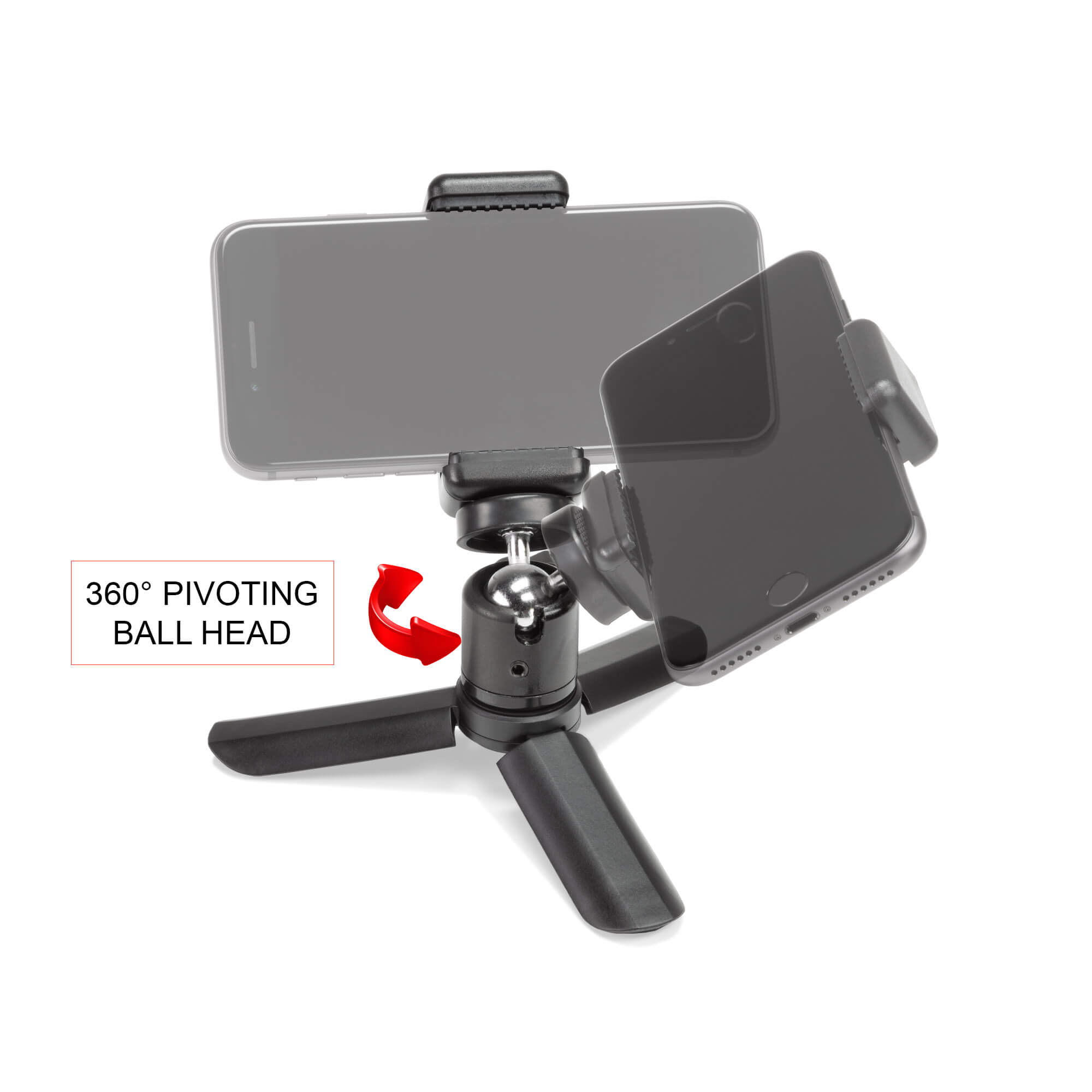 Smartphone tripod and selfie grip with ball head - Image 5