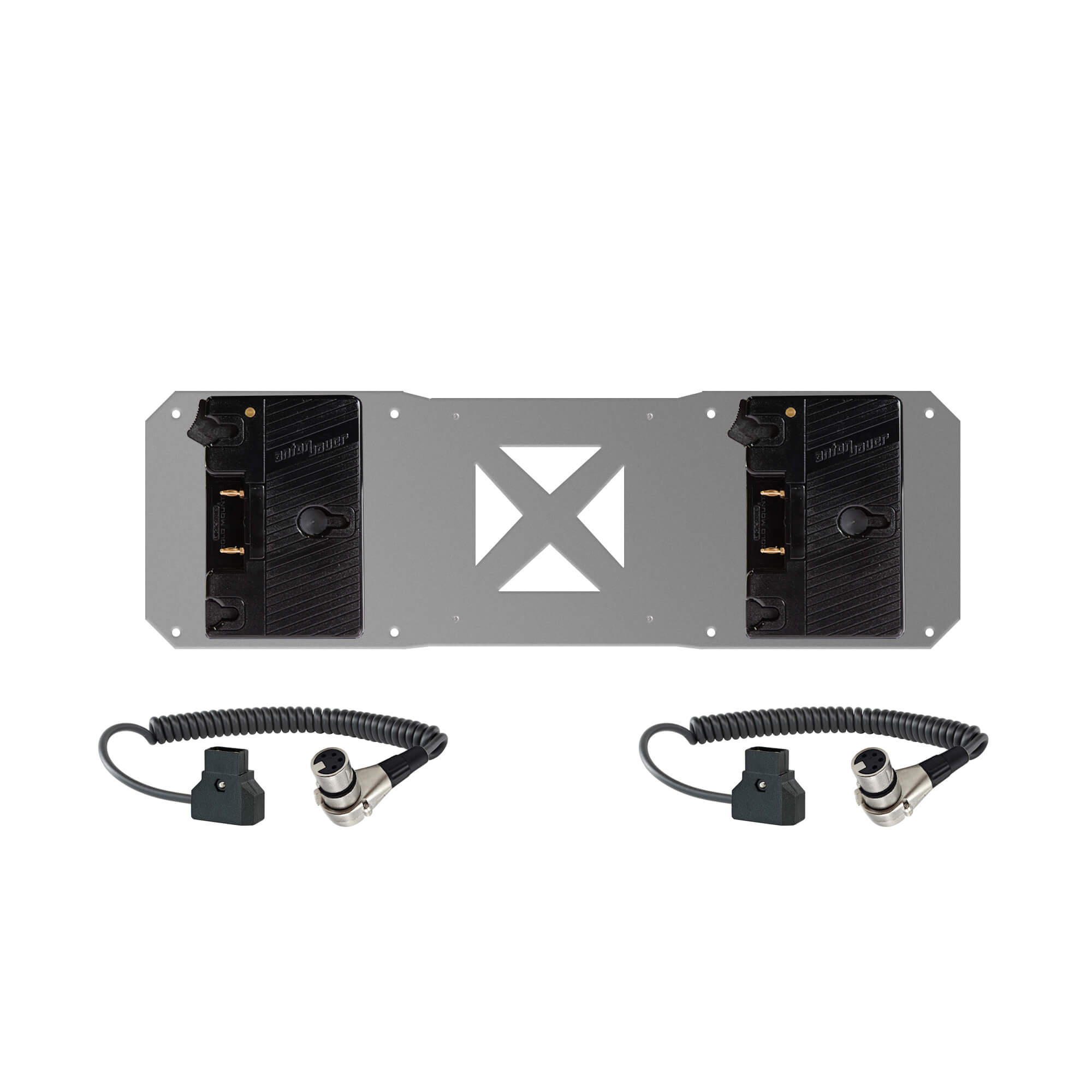 2 gold mount and 2 cables for Atomos sumo battery plate - Image 2