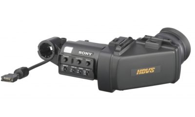 Viewfinder for PXW-X500 camcorder compatible with professional video equipment.