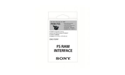 Sony CBKZ-FS5RIF RAW upgrade license for PXW-FS5 camera.