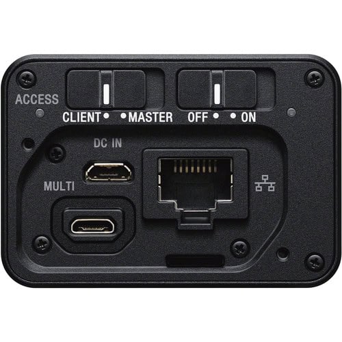 Control box for RX0 with Ethernet and USB ports, power switches, and access controls.