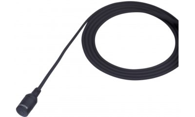 Omni-directional lavalier microphone with XLR connector for professional audio.