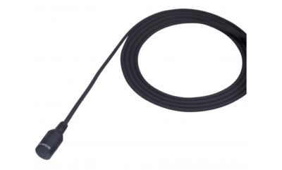 Omni-directional lavalier microphone with SMC9-4P connector for DWX-Series.