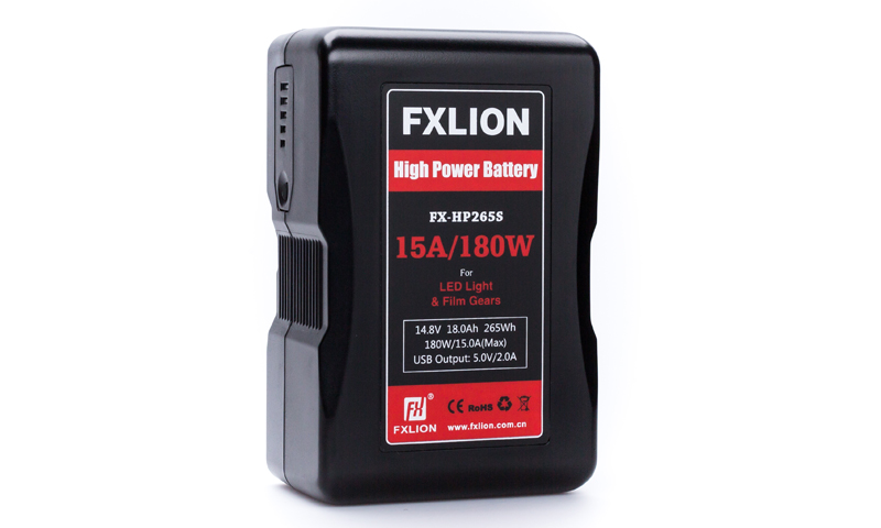 265Wh High Power Vmount battery, 14,8V. 15A/USB/DTAPE