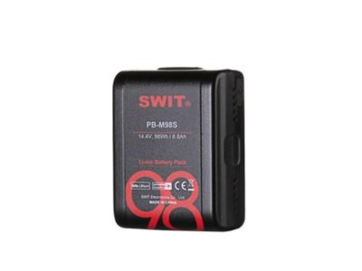 SWIT PB-M98S 98Wh Pocket V-mount Battery Pack for professional cameras.