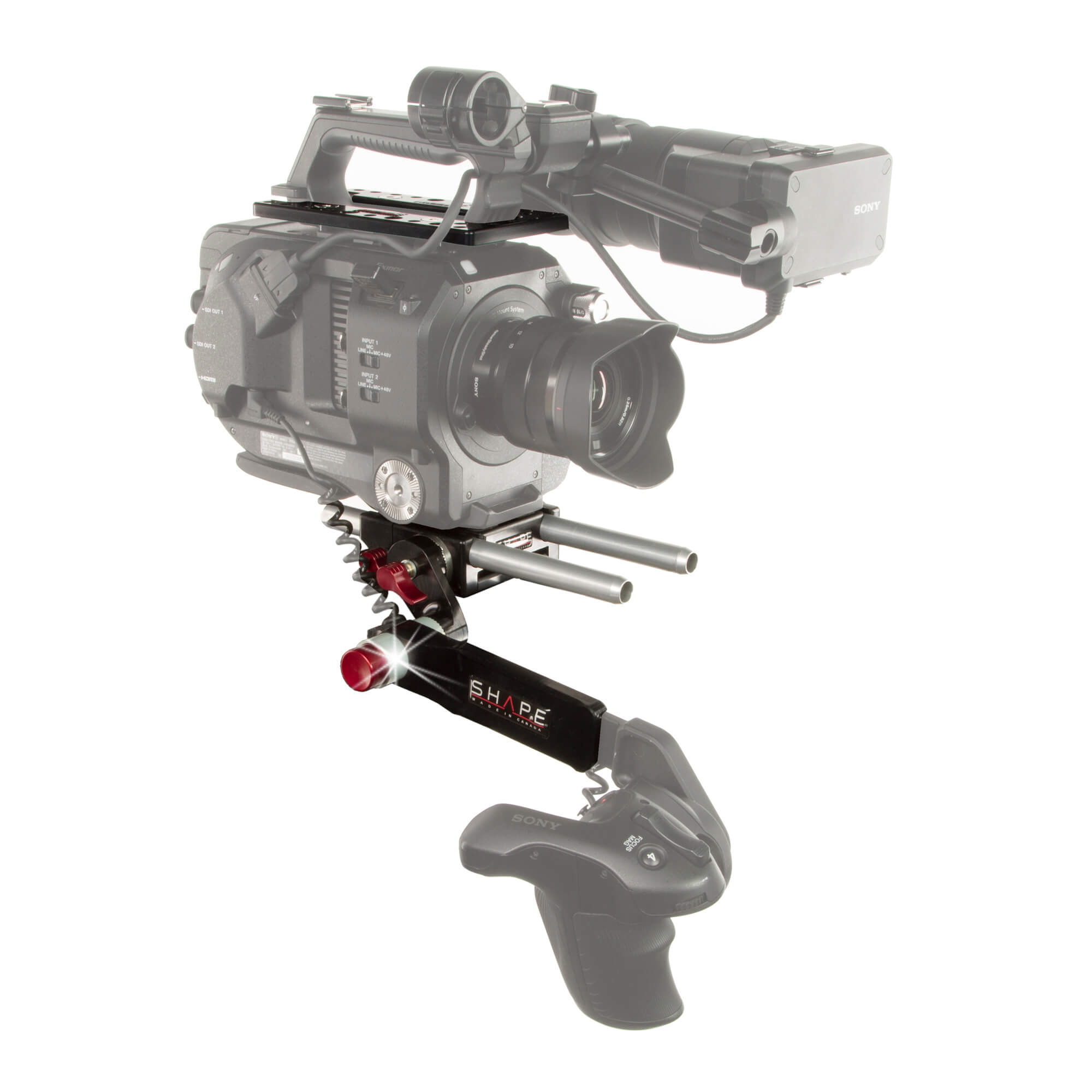 Sony FS7 lightweight bundle top plate remote extension handle - Image 11