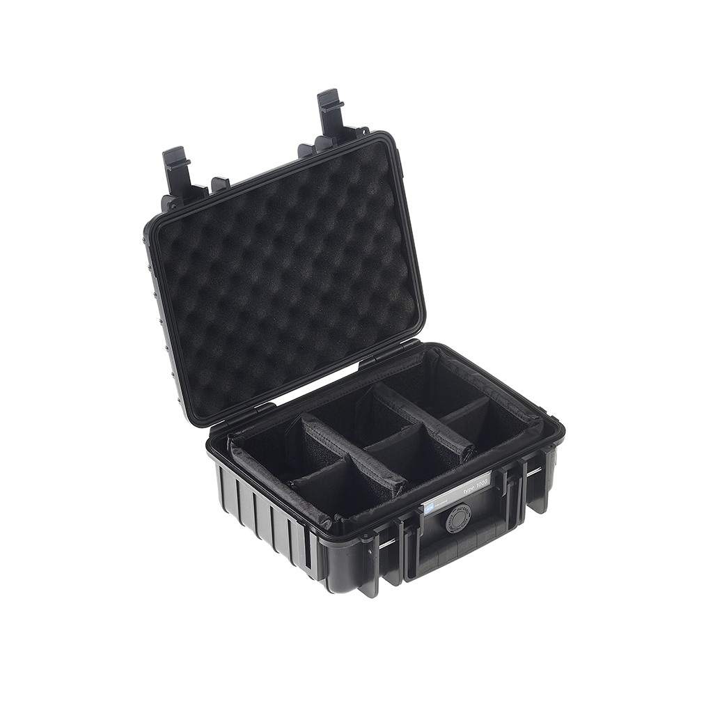 outdoor.cases 1000 with divider system (RPD) (black)