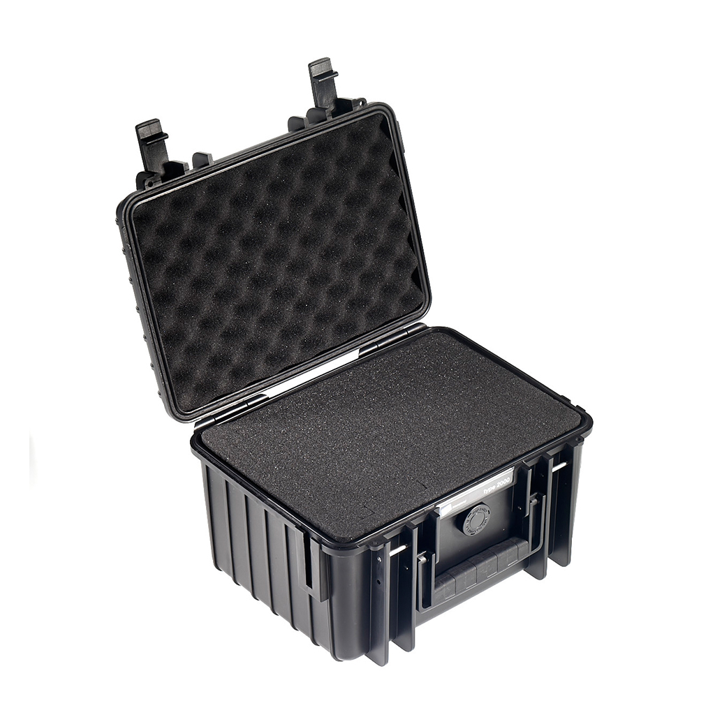 outdoor.cases 2000 with pre-cut foam (SI) (black)