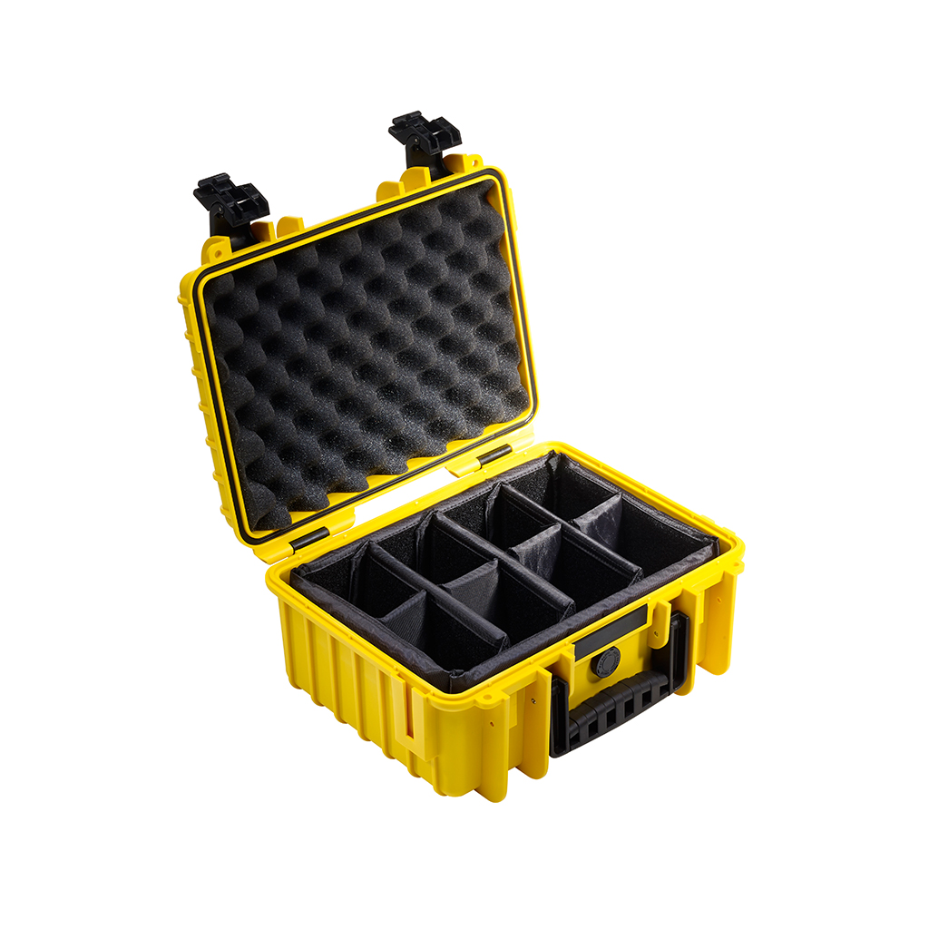 outdoor.cases 3000 with divider system (RPD) (yellow)