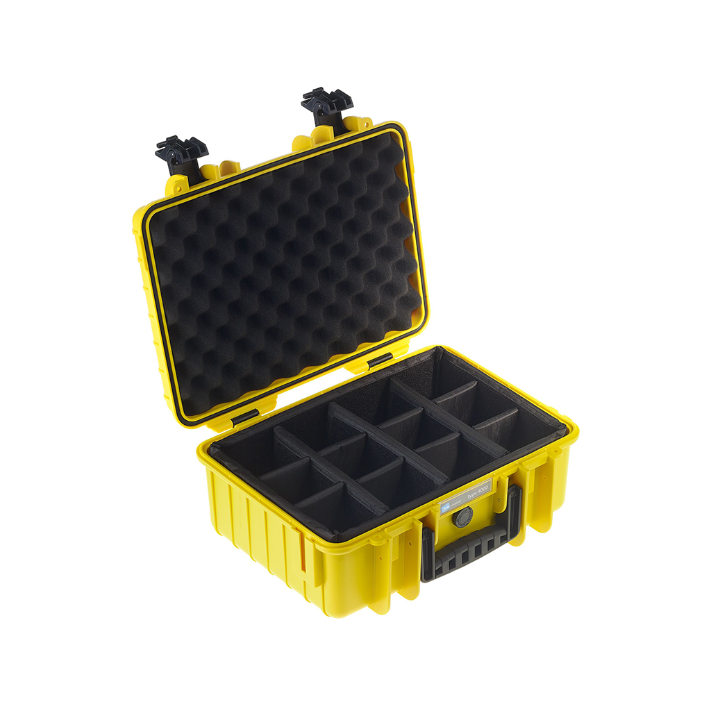 outdoor.cases 4000 with divider system (RPD) (yellow)