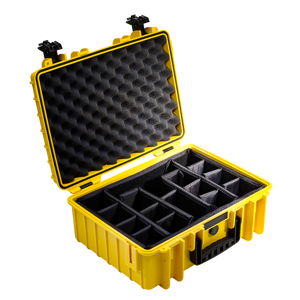 outdoor.cases 5000 with divider system (RPD) (yellow)