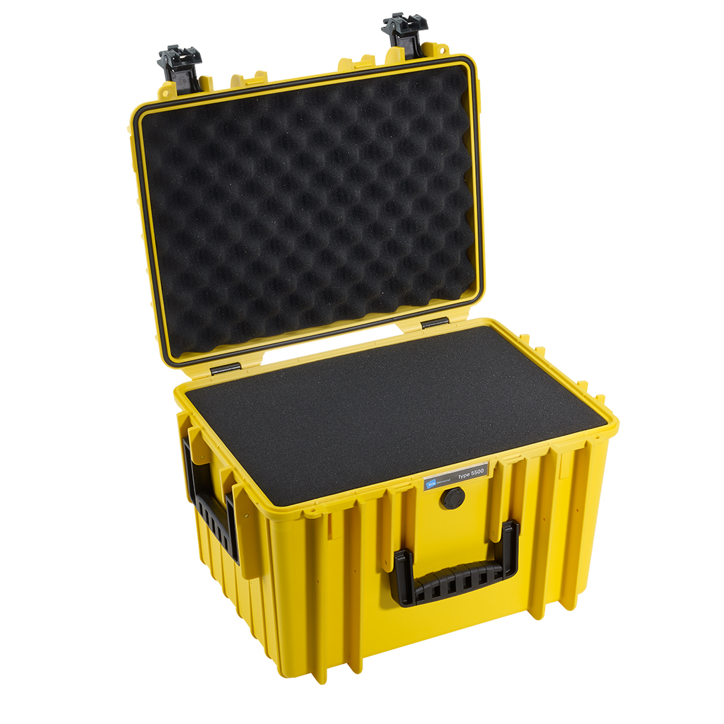 outdoor.cases 5500 with pre-cut foam (SI) (yellow)