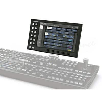 AV-HS60C3G menu panel with LCD touchscreen for professional audio control.