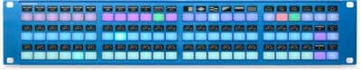 Rack Fly Trio synthesizer module with colorful controls and knobs.