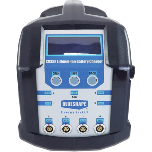 8-Channel Charger & Monitoring Utility for V-Mount Lithium-Ion Batteries