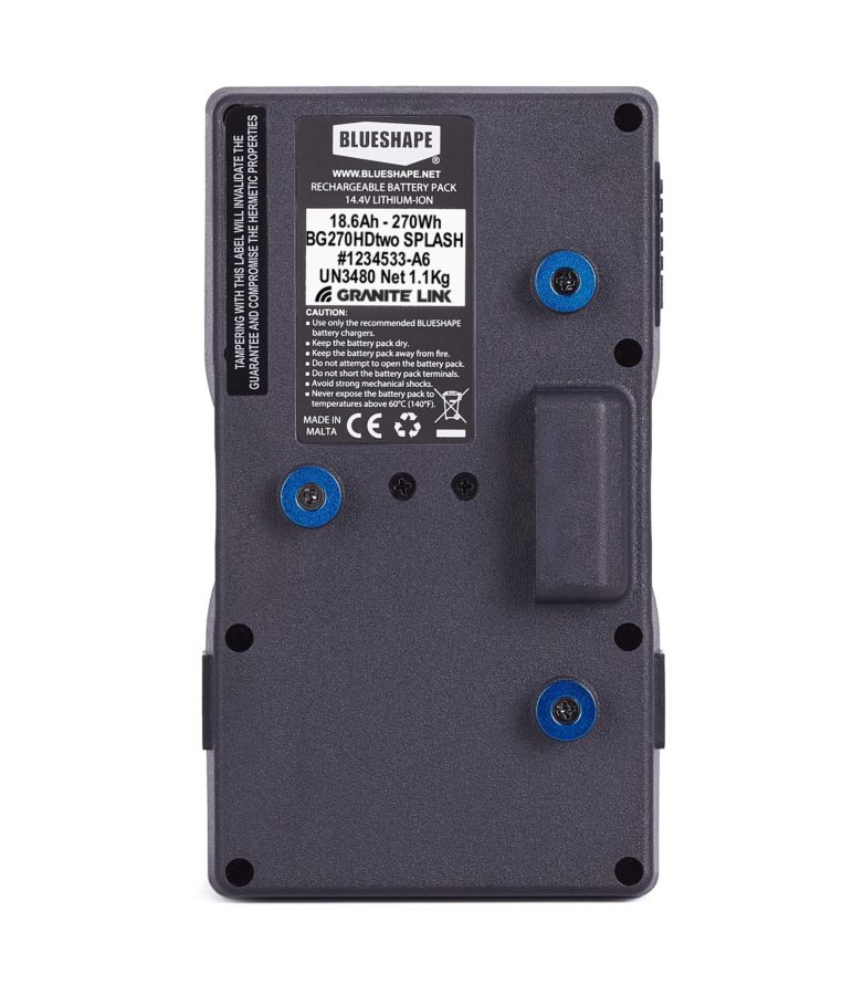 V-lock Li-Ion graphite Battery 266 Wh 18 Ah , 12 A load discharge IP65, WIFI