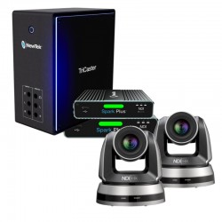 TriCaster Mini 4K+TC1SP+2x PTZ Cameras Lumens VC-A50PN White
