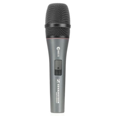Professional condenser vocal microphone with supercardioid pattern and XLR connection.