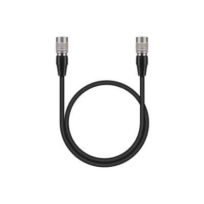 Hirose cable for external power supply with dual connectors.