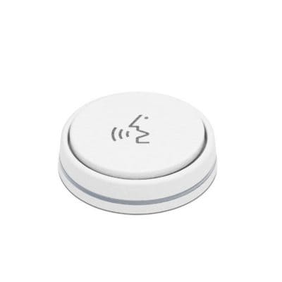 White wireless button with NFC symbol for easy control.
