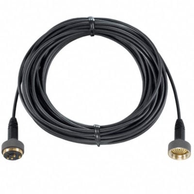 Black 10m extension cord with system plug and socket for MKH 8000.