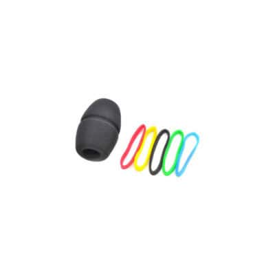 Colorful windscreen label rings with black foam cover for MD series.
