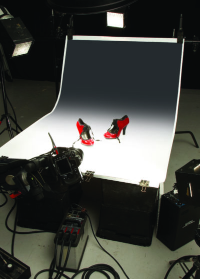 Colorama Colorgrad Background PVC 110x170cm White/Black