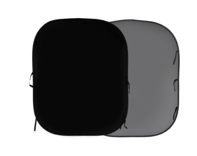 Plain Collapsible 1.5 x 1.8m Black/Mid Grey