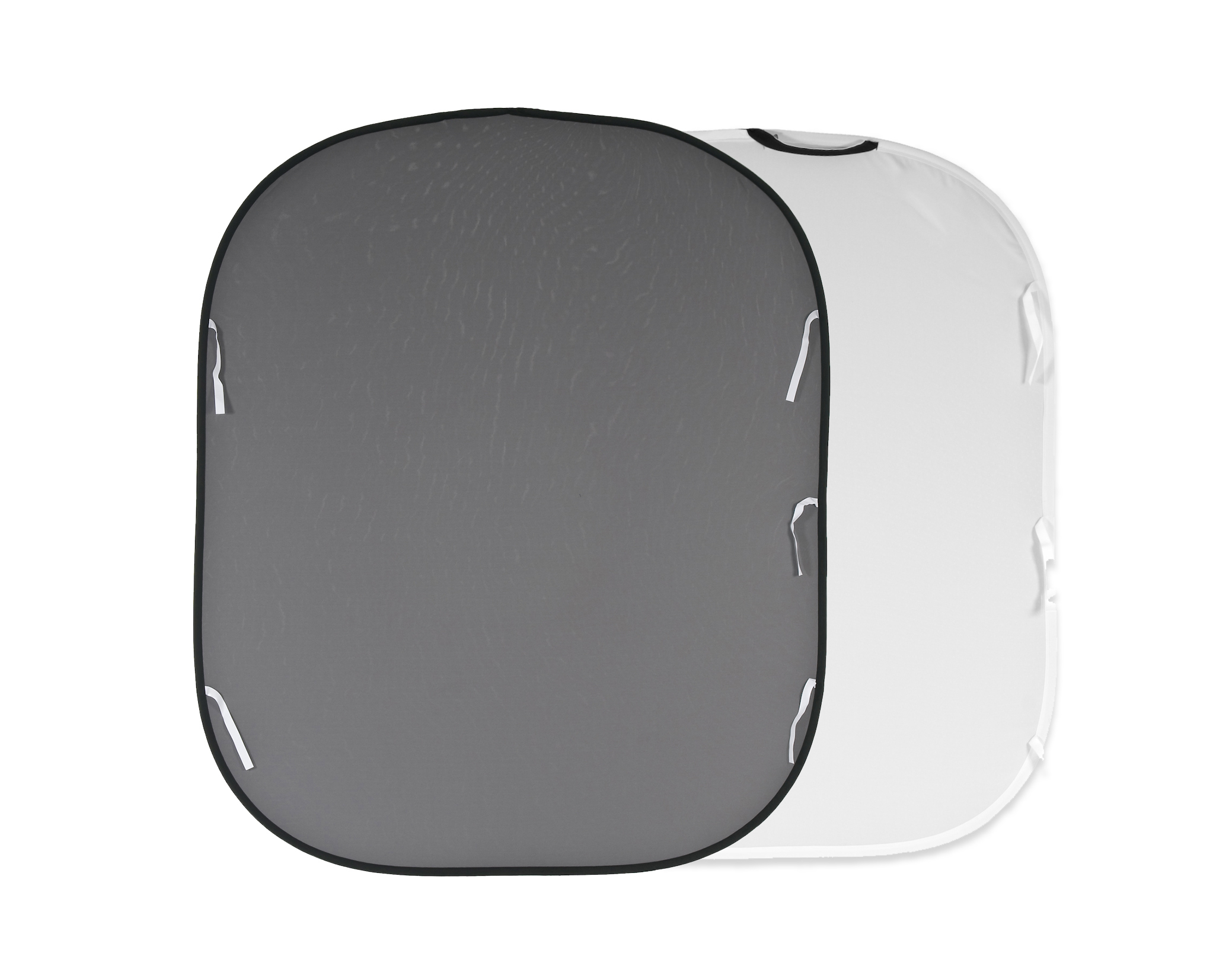 Plain Collapsible 1.5 x 1.8m White/Mid Grey