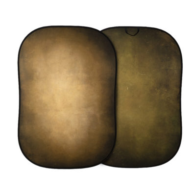 Vintage Collapsible Background 1.5 x 2.1m Tobacco/Olive