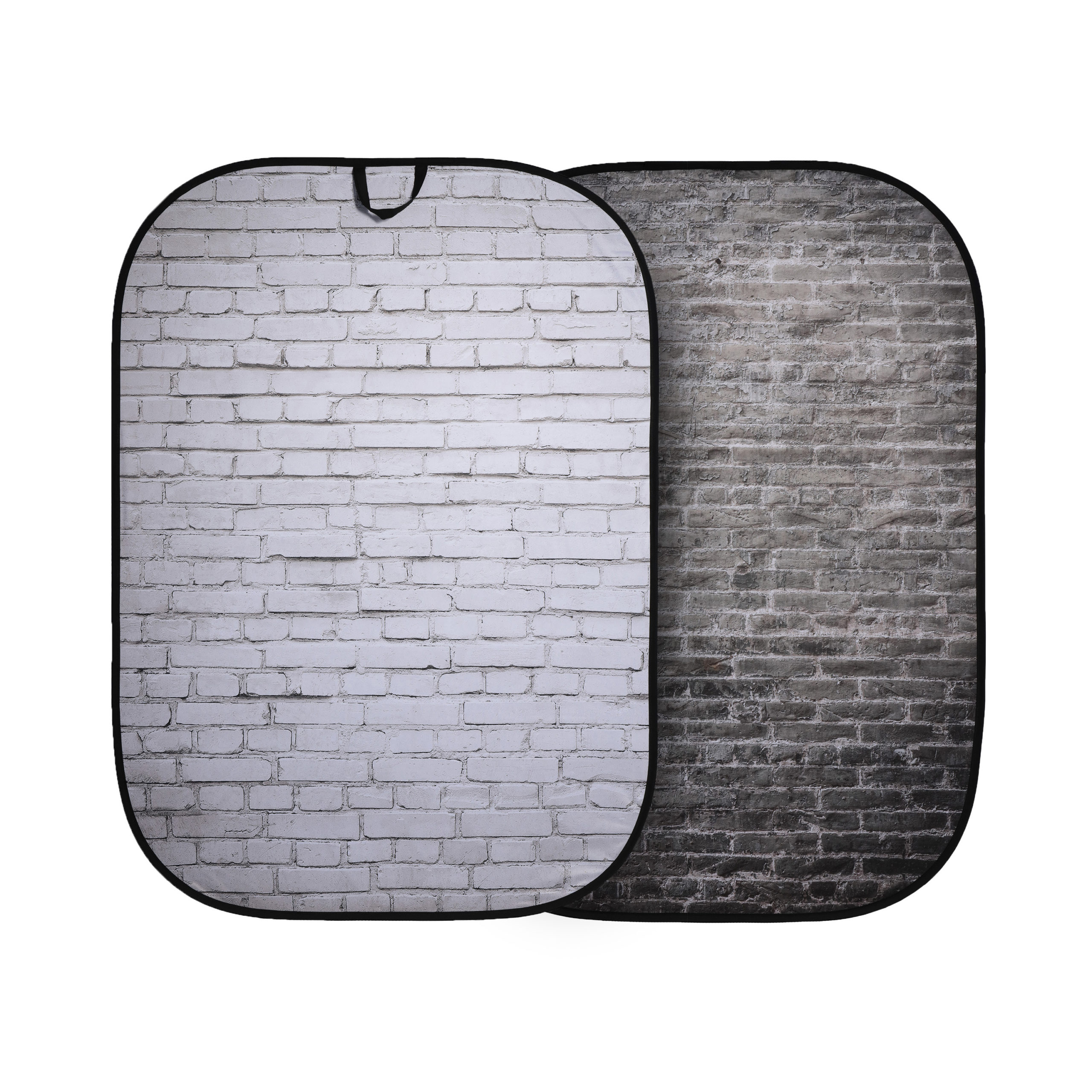 Urban Collapsible 1.5x2.1m Painted White/Industrl Grey Brick