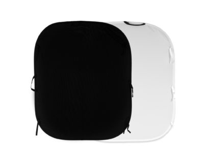 Plain Collapsible Reversible 1.8 x 2.1m Black/White