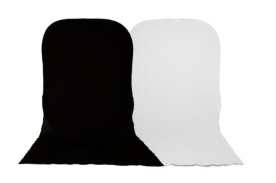 Plain Collapsible 1.8 x 2.15m with Black/White Train