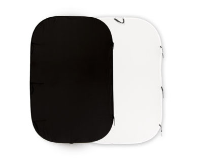 Plain Collapsible Reversible 1.8 x 2.75m Black/White