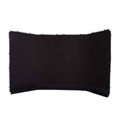 Panoramic Background Cover 4m Black (frame not included)