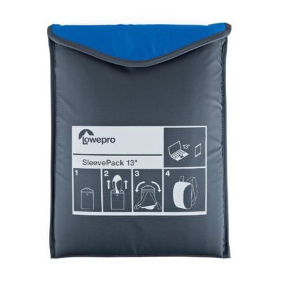 Lowepro SleevePack 13 Horizon Blue and Grey for tech gear storage.