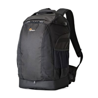 Black Lowepro Flipside 500 AW II backpack for photography gear.
