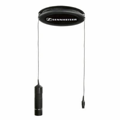 Sennheiser antenna with attached cable for wireless audio equipment.