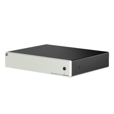 MobileConnect Connect Station with Dante interfaces and PoE power supply.