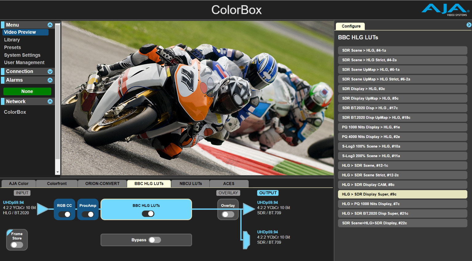 Colorbox License for BBC HLG LUT’s