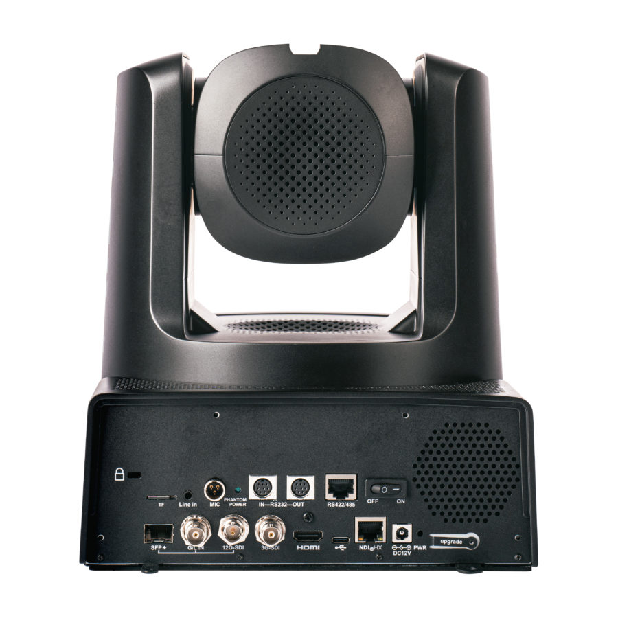 Broadcast/Conference 4K Full Bandwidth NDI® 12G & 3G-SDI/HDMI/USB/SRT/IP/NDI® HX/HX3, Auto-tracking, FreeD, Genlock, SFP+, XLR, SD recording, 30X Zoom PTZ Camera in Black - Image 4