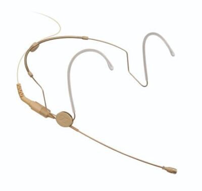 Neckband microphone, omnidirectional, platinum capsule, for SK 50/250/2000/5212/6000/9000, 3-pin SE connector, cable 1.6m, beige