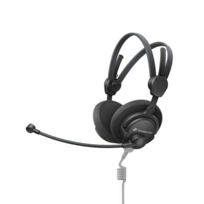 Audio headset for Intercom Communication, 200 Ω per system, elektret microphone, cable not included
